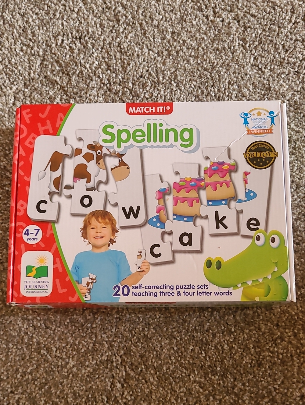 Match It! - Spelling by The Learning Journey 20 Self-Correcting Puzzle Ages 4-7